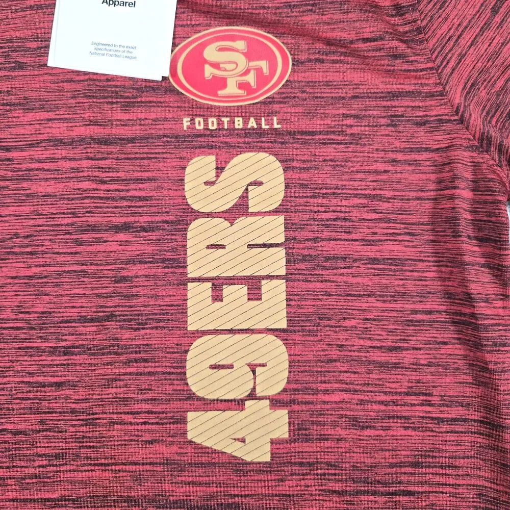 Nike San Francisco 49ers T-Shirt Youth Medium 10/12 NFL On Field Dri-Fit New